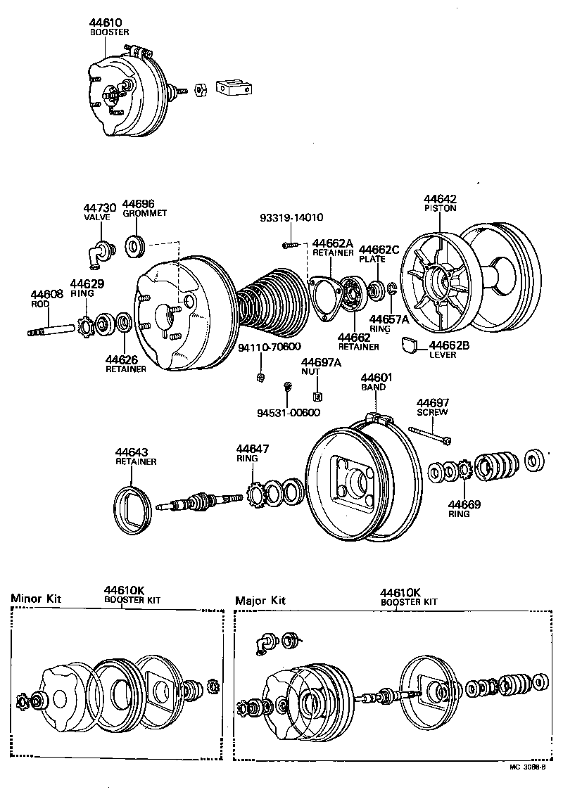 04441-60010 BOOSTER KIT, BRAKE product image