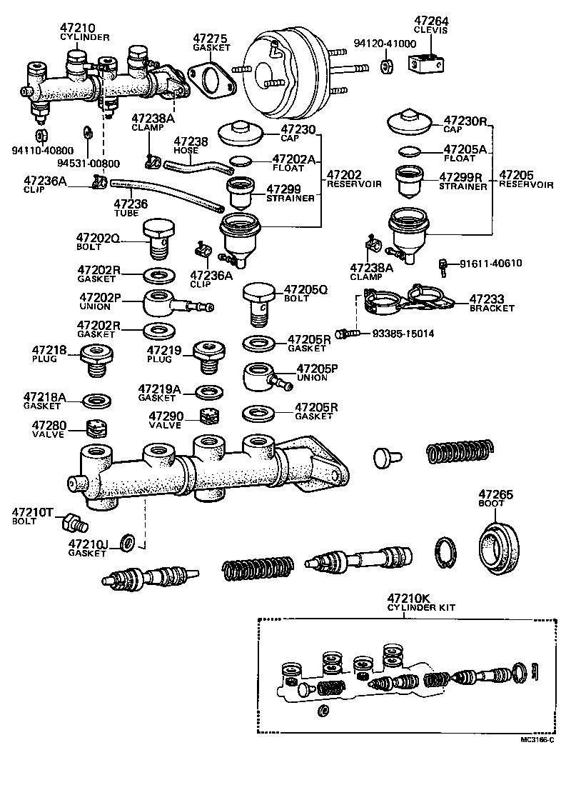 90401-10037 BOLT, UNION(FOR MASTER CYLINDER FLUID OUTLET) product image