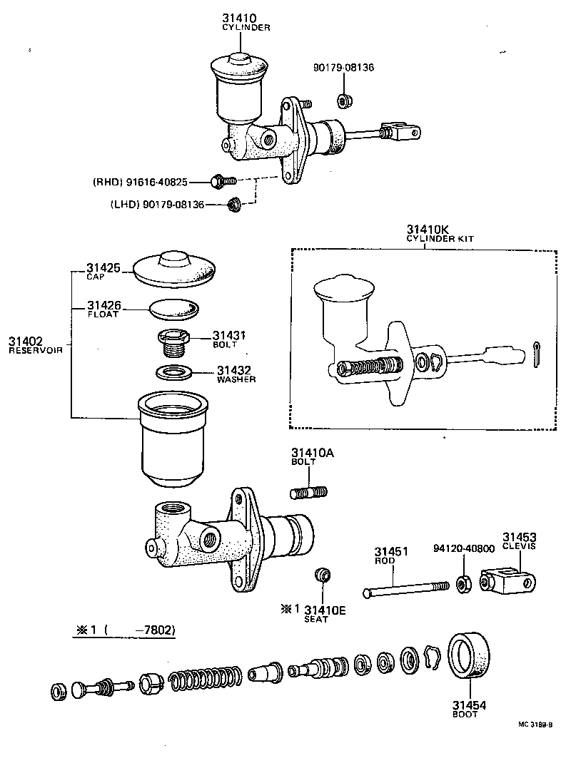 31451-22040 ROD, CLUTCH MASTER CYLINDER PUSH product image