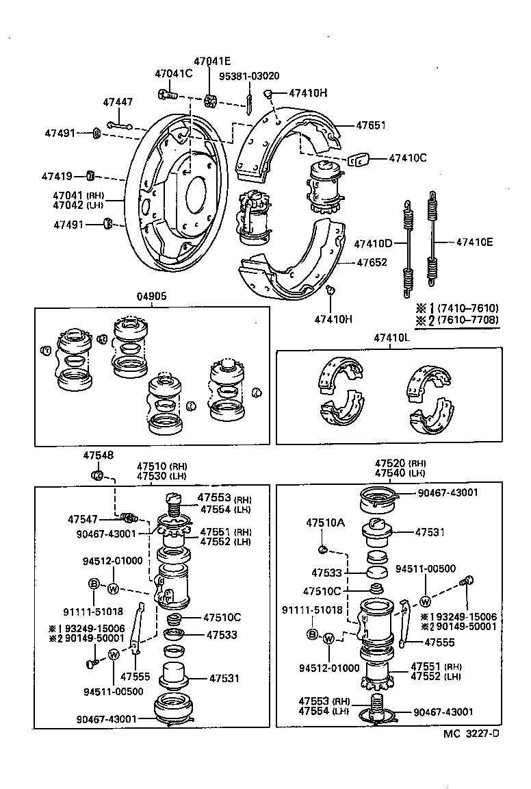04494-25010 SHOE KIT, FRONT BRAKE product image