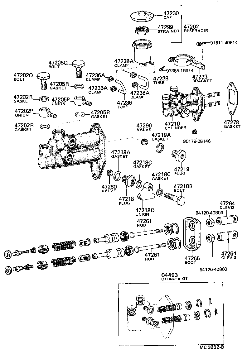47230-12030 CAP ASSY, BRAKE MASTER CYLINDER RESERVOIR FILLER product image