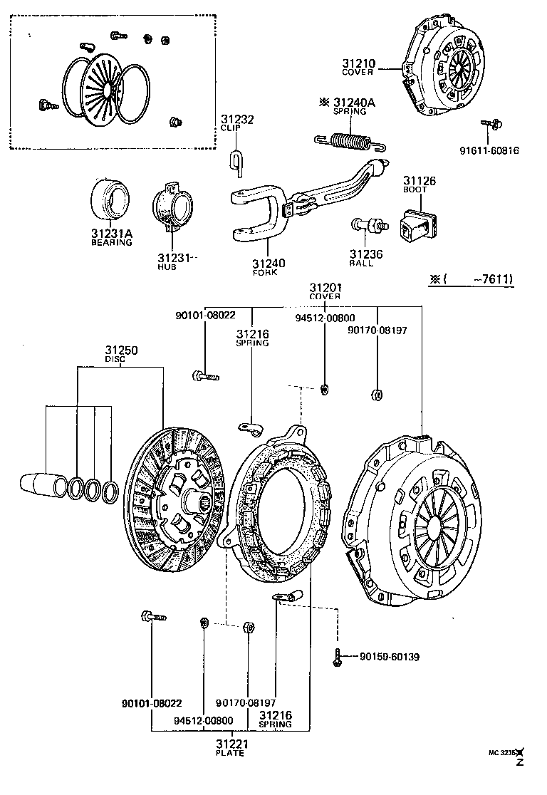 31250-30069 DISC ASSY, CLUTCH product image