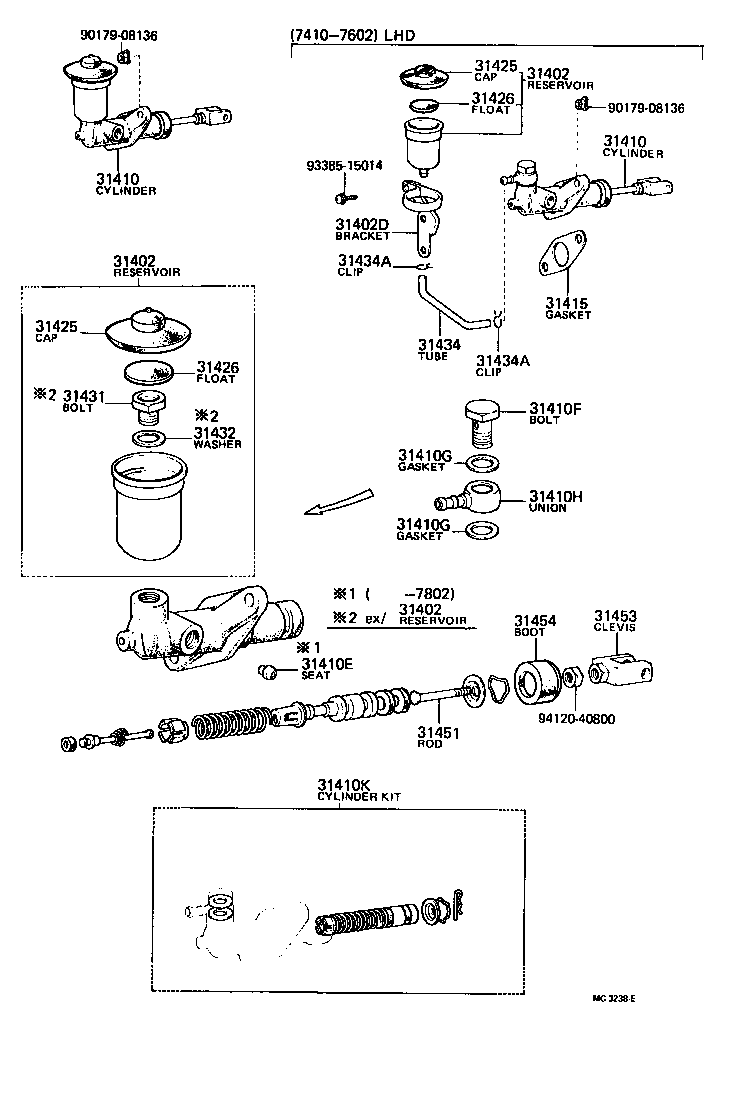31453-30050 CLEVIS, CLUTCH MASTER CYLINDER PUSH ROD product image