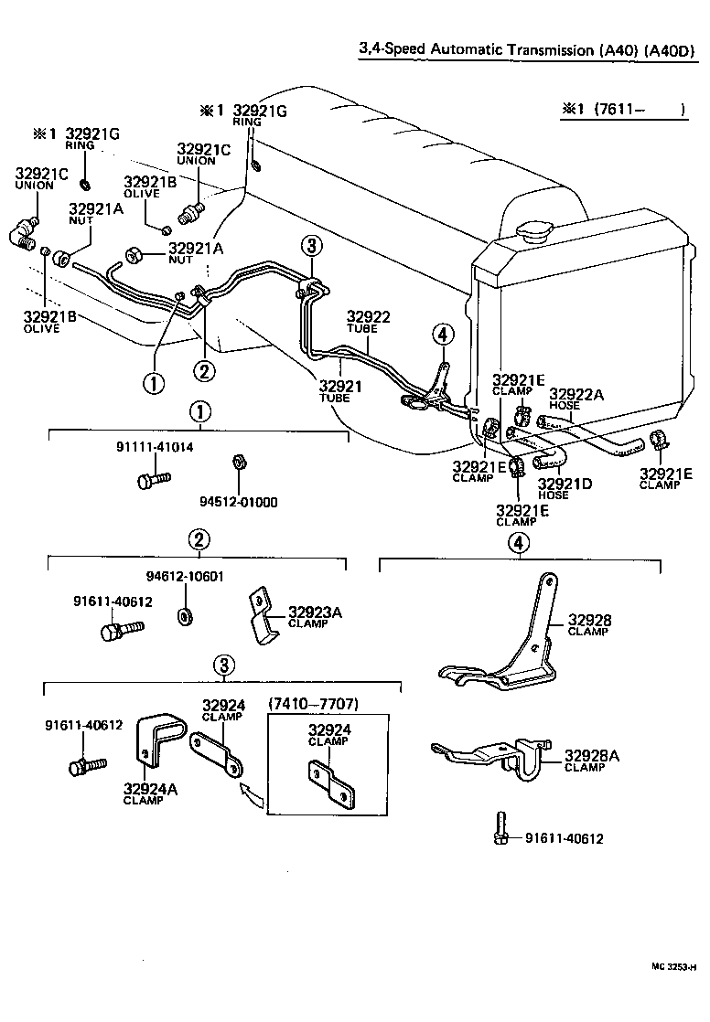 32921-30090 TUBE, OIL COOLER INLET, NO.1 product image