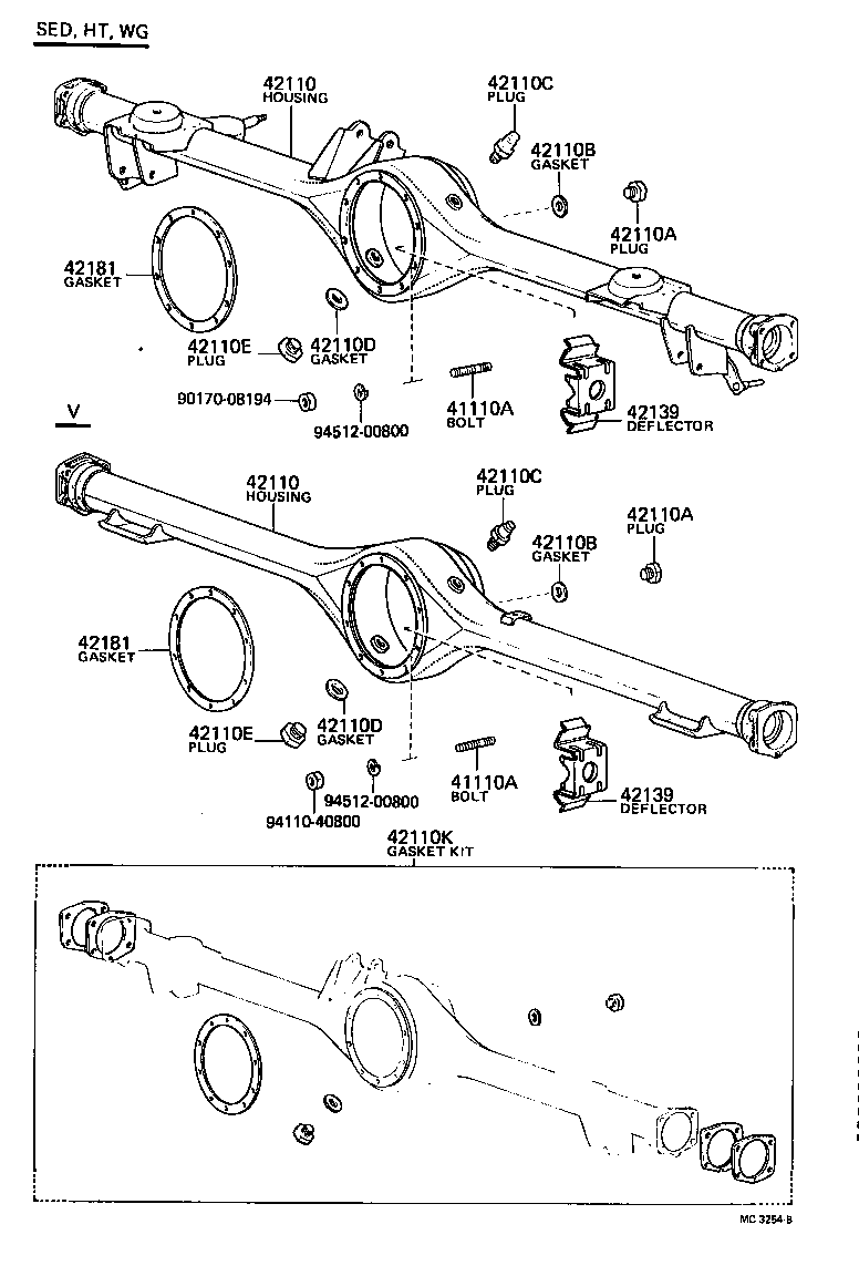 41201-39145 FINAL GEAR KIT, DIFFERENTIAL, REAR product image