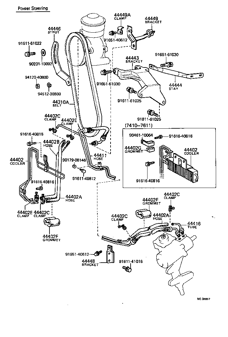 44446-30011 STRUT, ADJUSTING product image