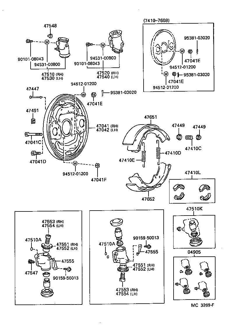 04473-30030 CYLINDER KIT, FRONT WHEEL product image