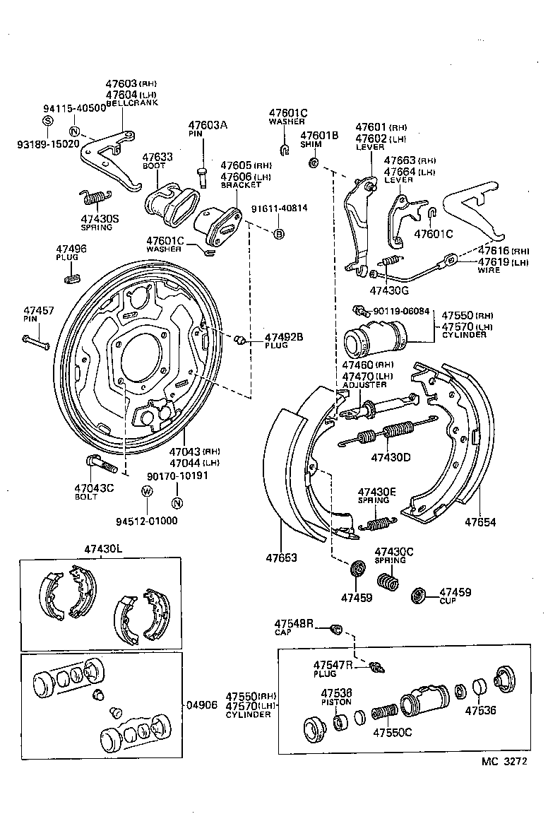 04906-30100 CUP KIT, REAR WHEEL CYLINDER product image