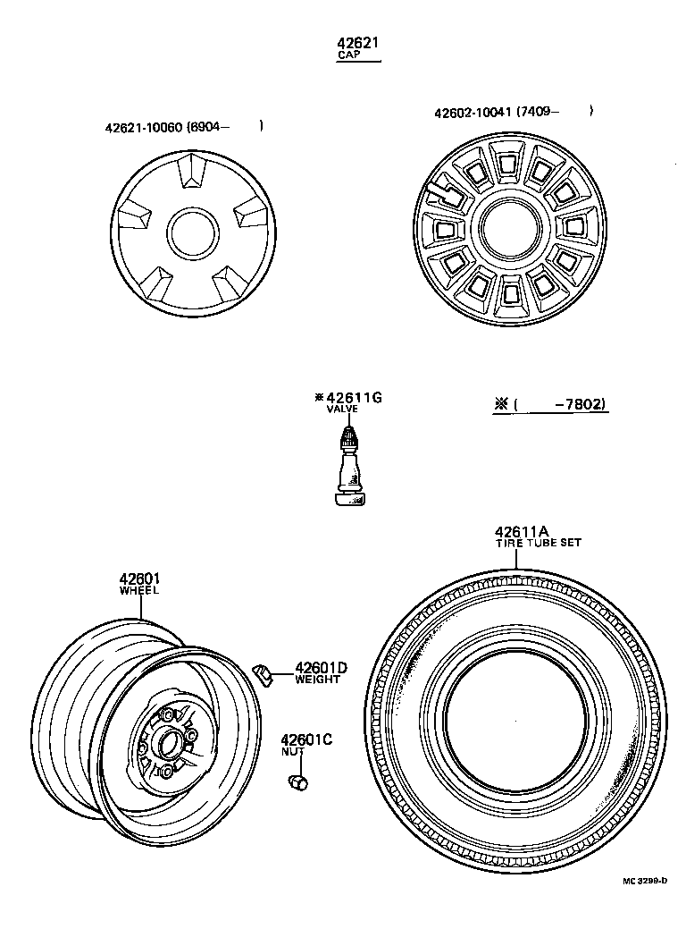 42611-10110 WHEEL, DISC product image