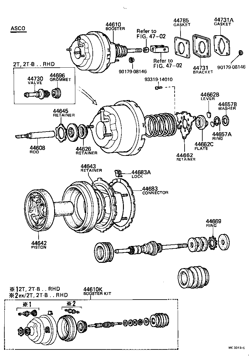04443-14041 BOOSTER KIT, BRAKE product image