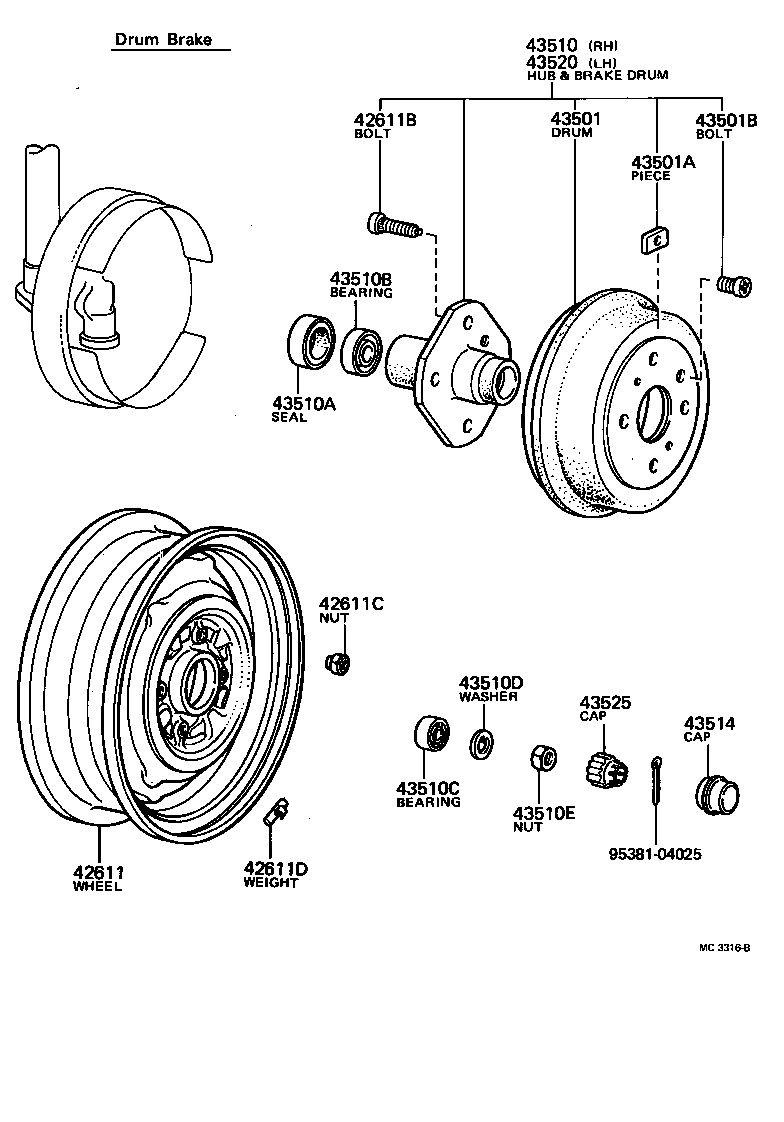 42611-20060 WHEEL, DISC product image