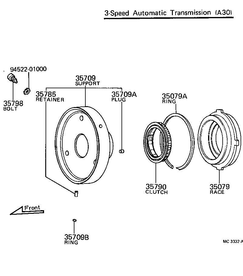 35079-40010 RACE SUB-ASSY, 1 WAY CLUTCH, OUTER product image