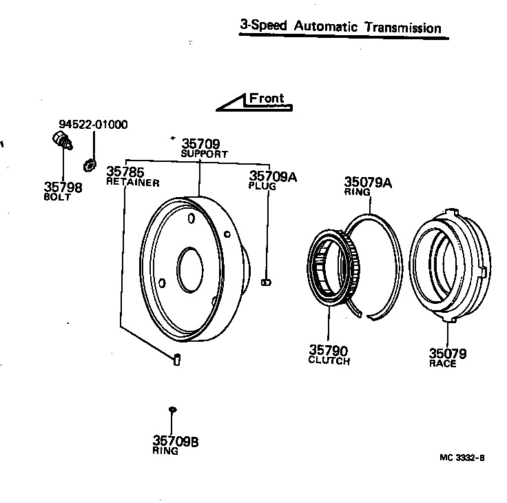 35677-40020 DISC, CLUTCH (FOR REAR BRAKE) product image