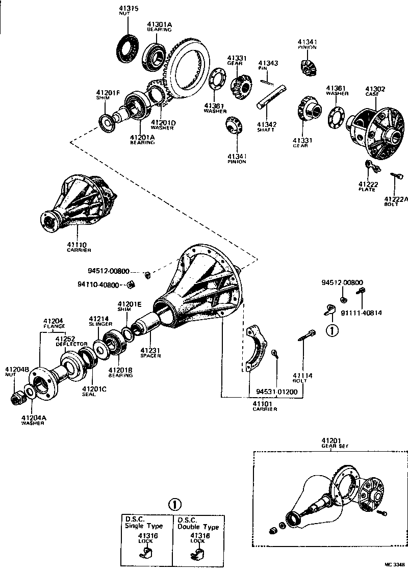 41201-29285 FINAL GEAR KIT, DIFFERENTIAL, REAR product image