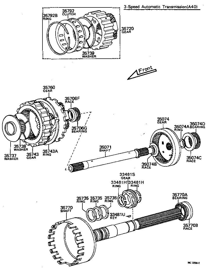 90374-20007 BEARING, THRUST(FOR INTERMEDIATE SHAFT REAR) product image