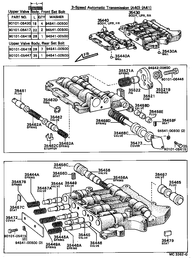 35430-20020 BODY ASSY, REAR UPPER VALVE product image