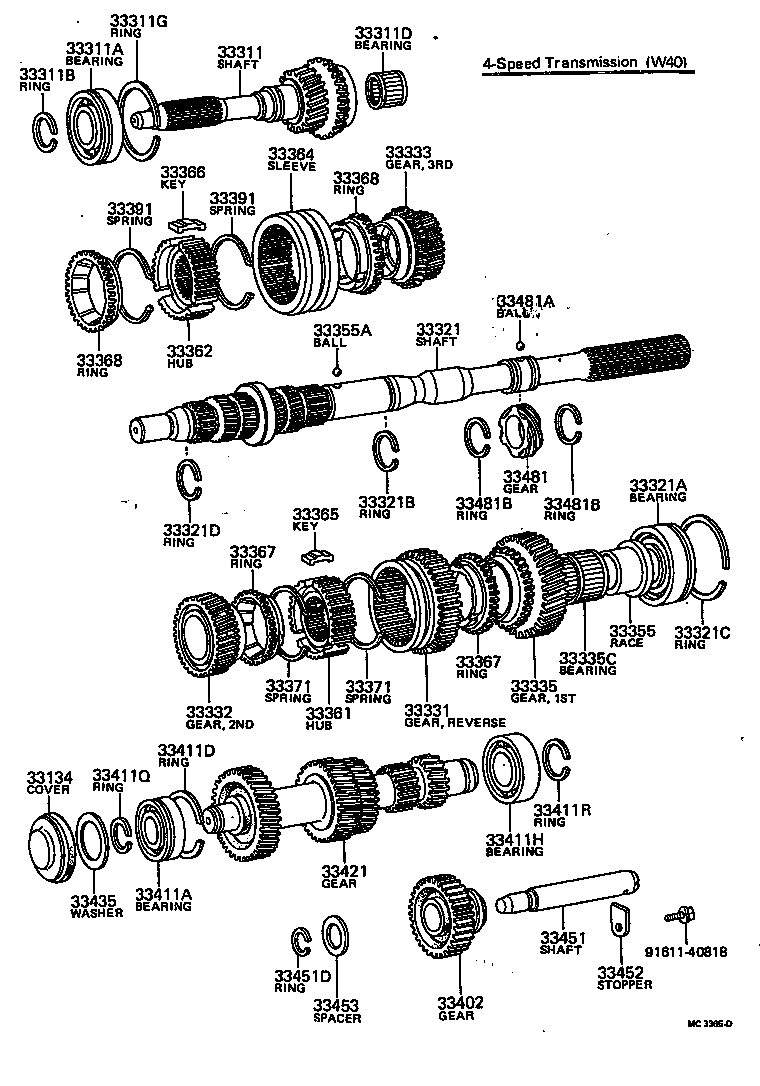 33362-20010 HUB, TRANSMISSION CLUTCH, NO.2 product image