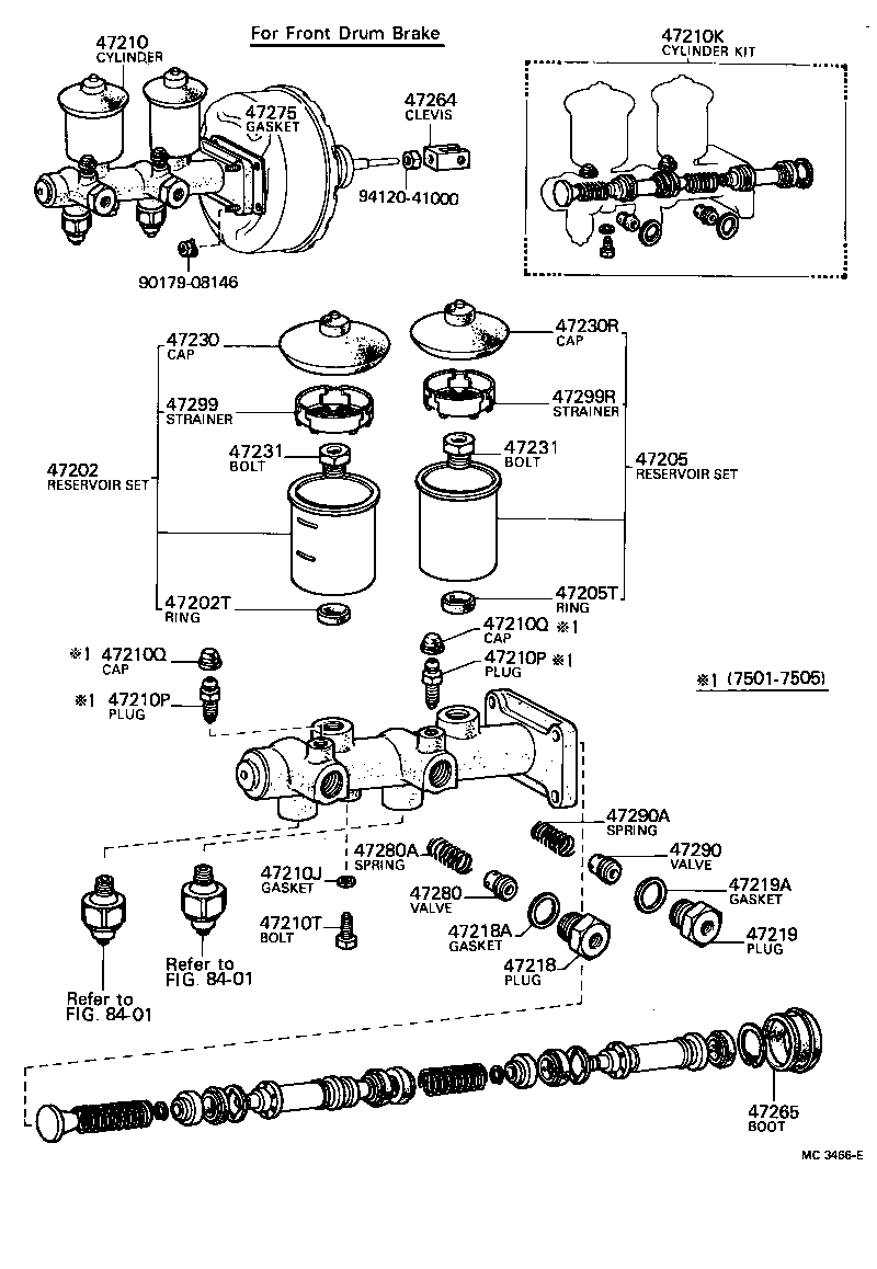 04471-35014 CYLINDER KIT, BRAKE MASTER product image