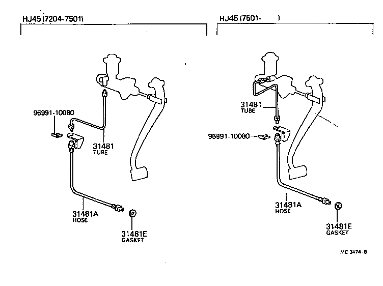 31301-60061 PEDAL SUB-ASSY, CLUTCH product image