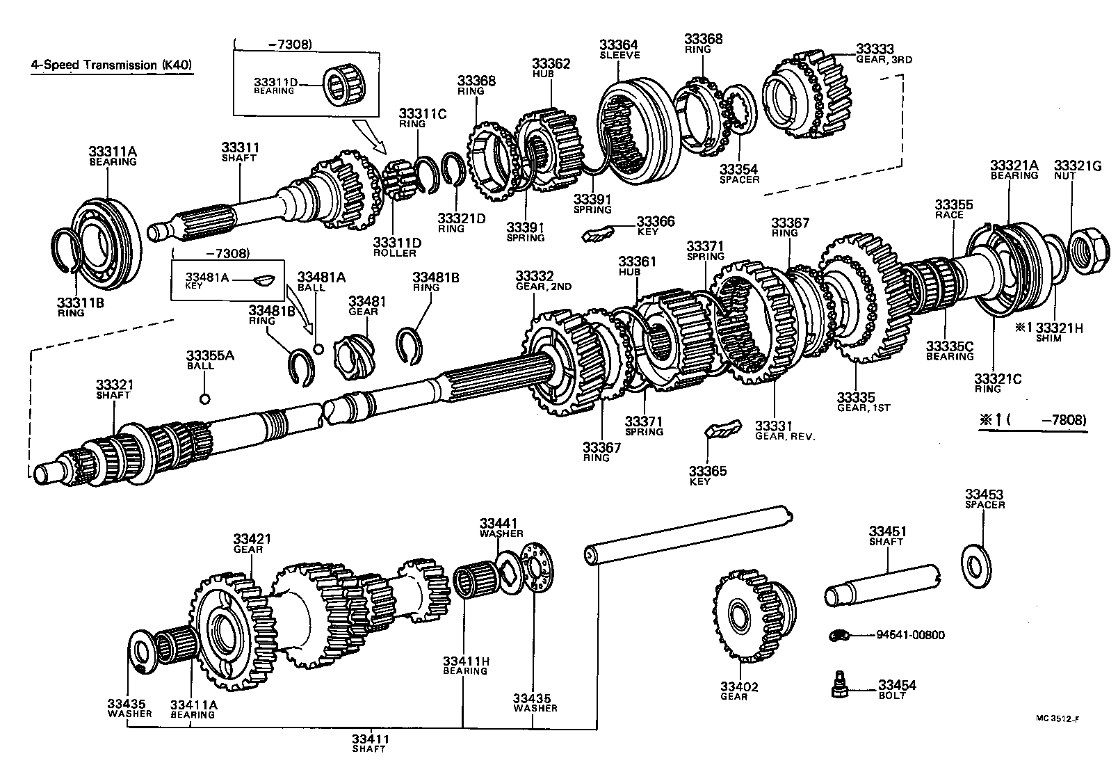 33481-12020 GEAR, SPEEDOMETER DRIVE (MTM) product image