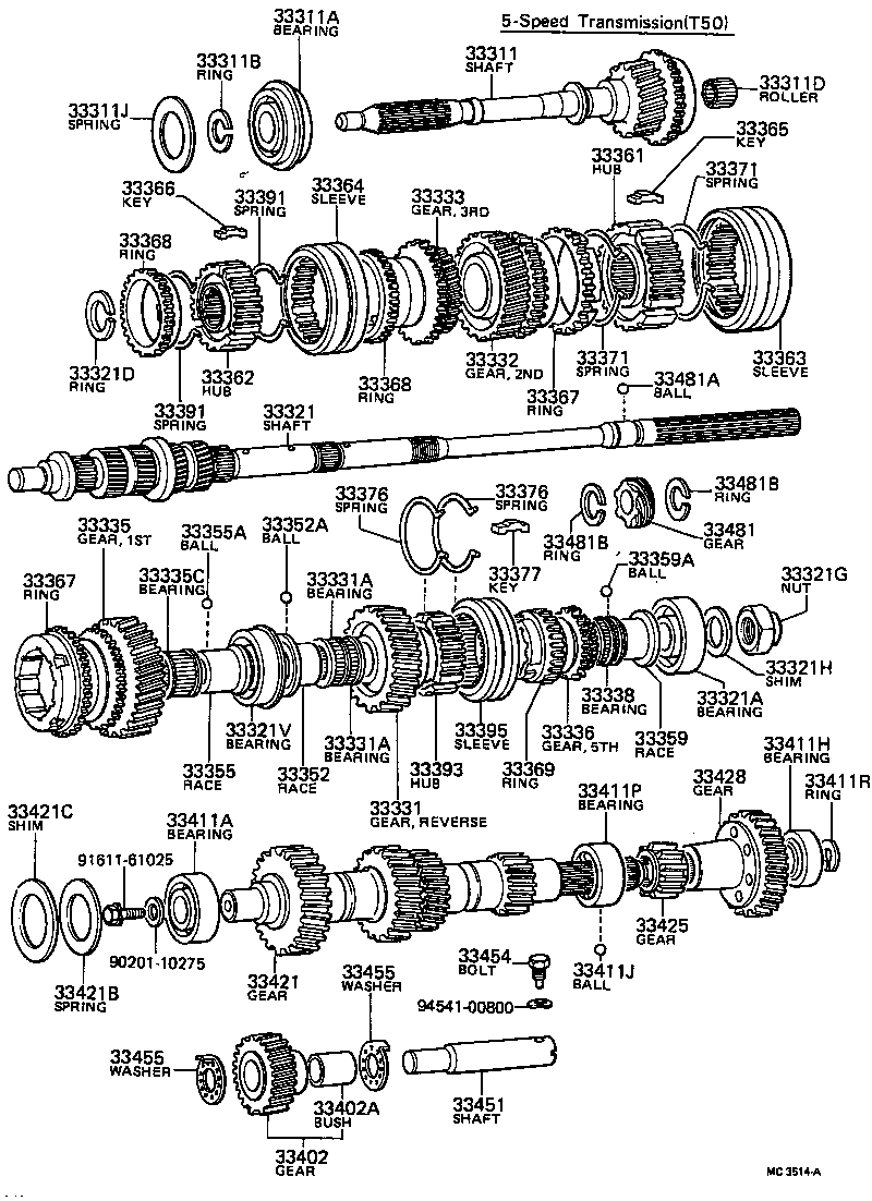 33331-14010 GEAR, REVERSE product image
