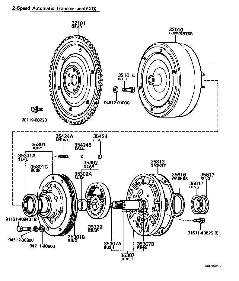 35313-12010 GASKET, FRONT OIL PUMP COVER product image