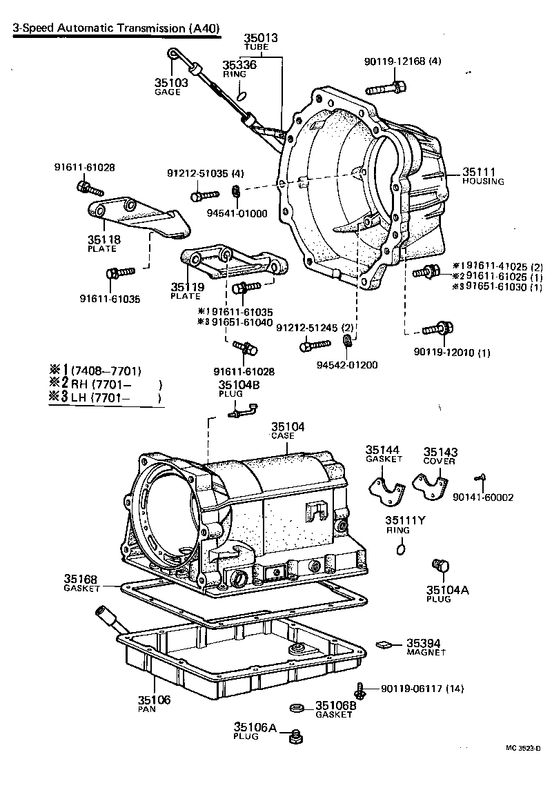 35013-12050 TUBE SUB-ASSY, TRANSMISSION OIL FILLER product image