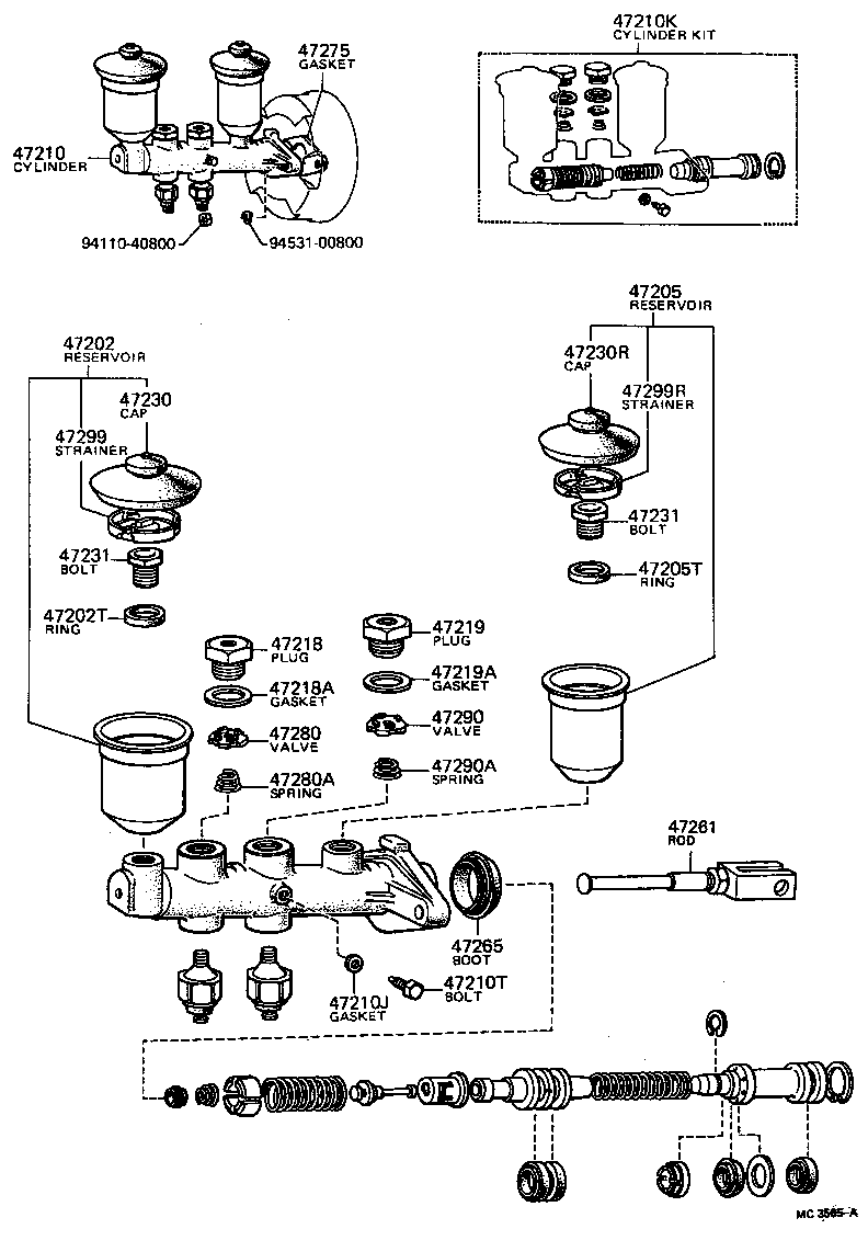 47265-14010 BOOT, MASTER CYLINDER product image