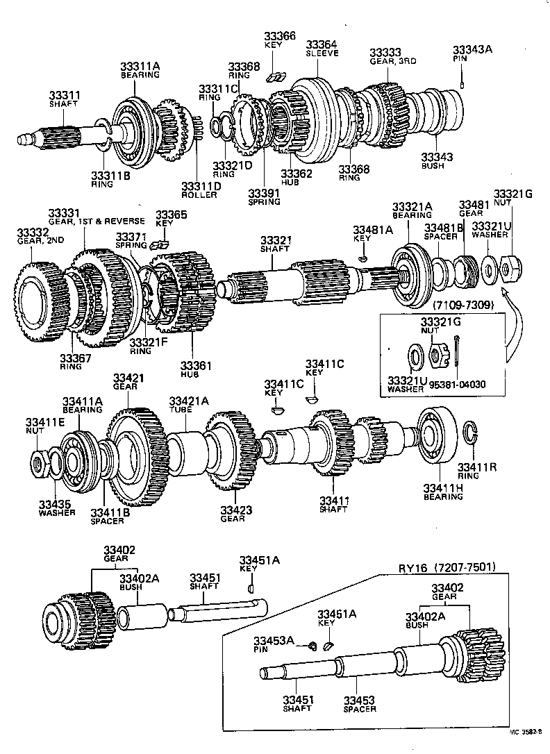 33335-36050 GEAR, 1ST product image