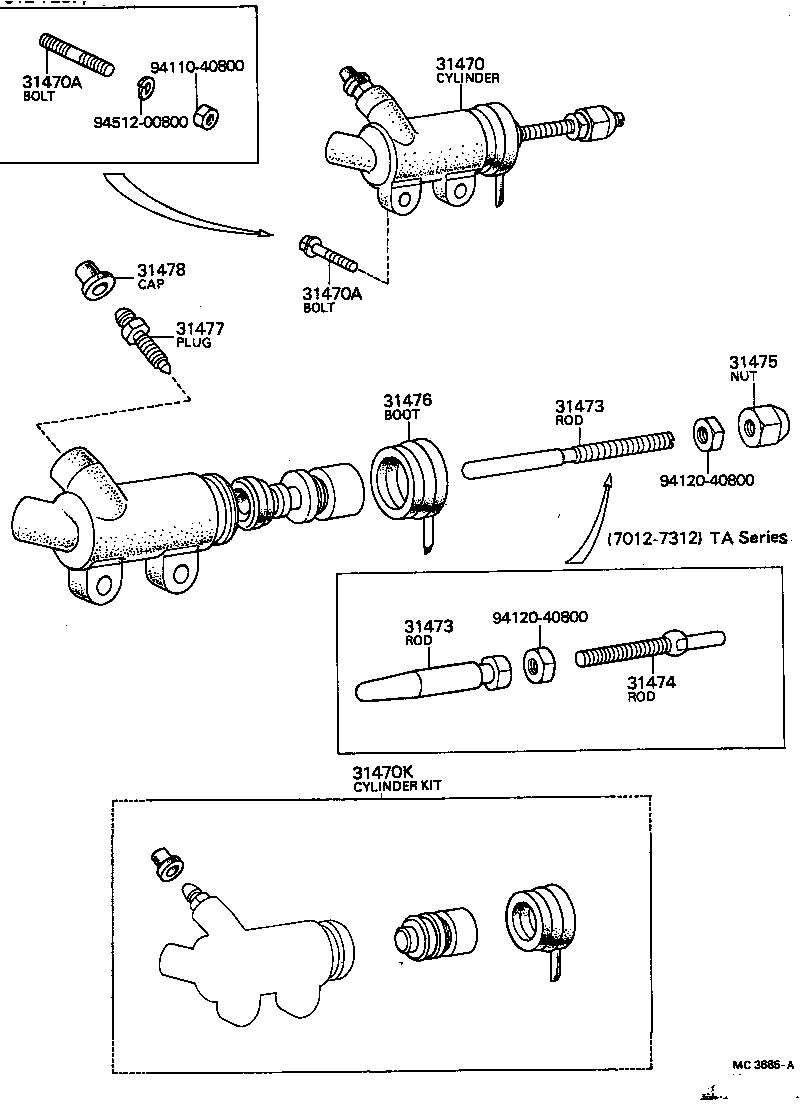 47548-20010 CAP, BLEEDER PLUG(FOR RELEASE CYLINDER) product image