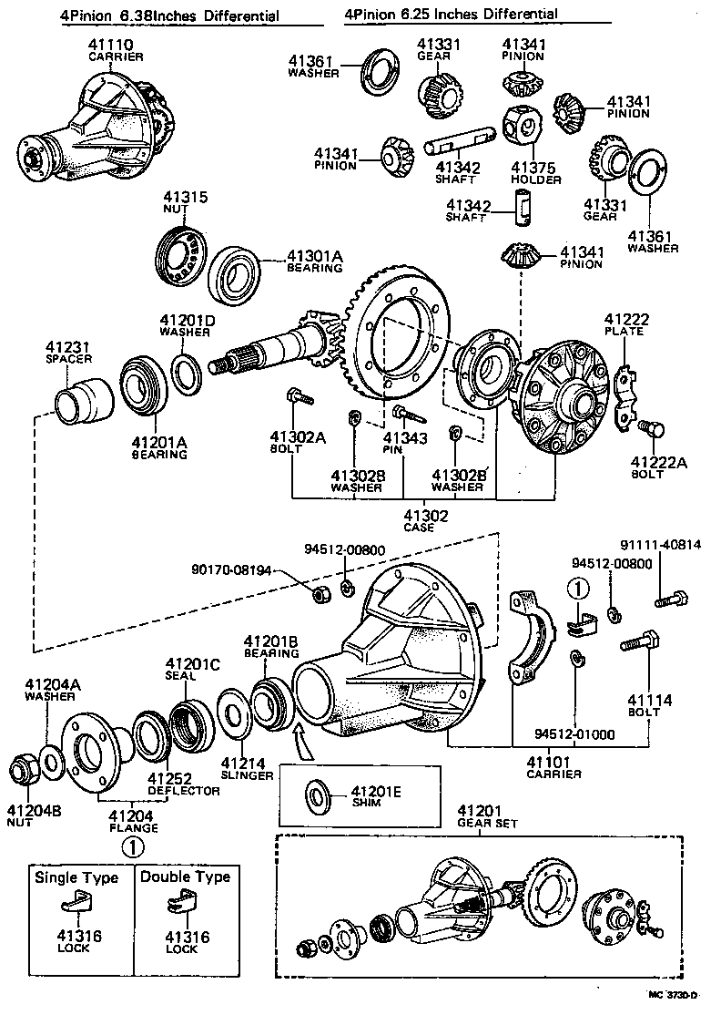 41301-22010 CASE SUB-ASSY, REAR DIFFERENTIAL product image