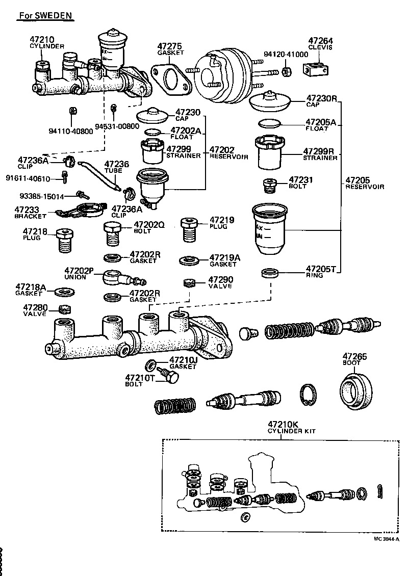 90401-10037 BOLT, UNION(FOR MASTER CYLINDER FLUID OUTLET) product image