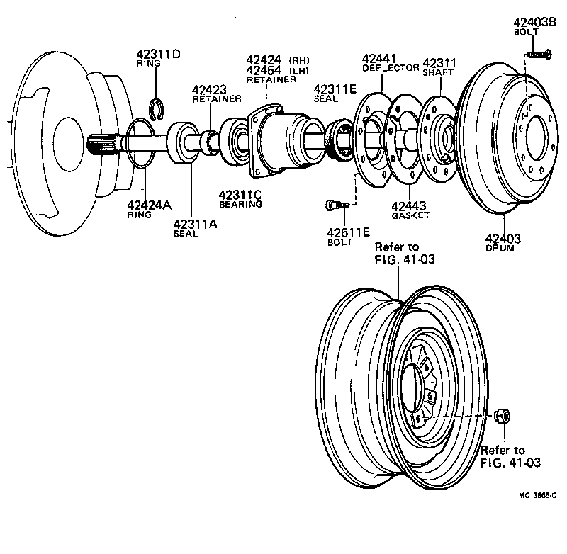 42311-36031 SHAFT, REAR AXLE product image