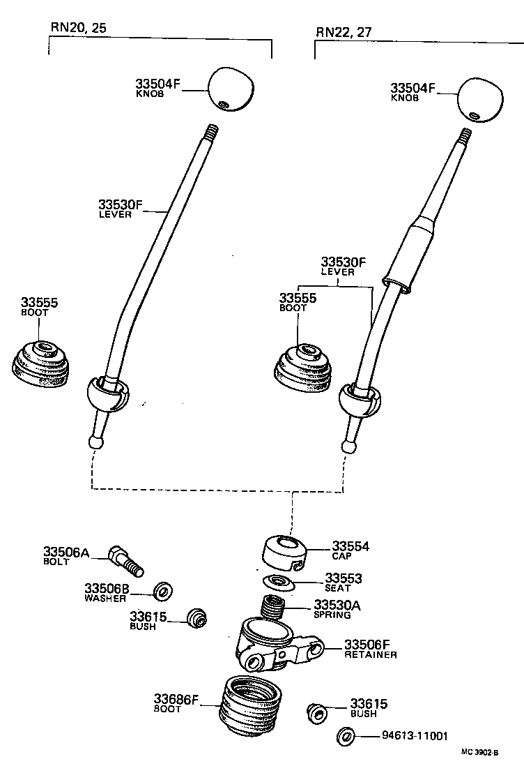 33541-35060 LEVER ASSY, SHIFT (FOR FLOOR SHIFT) product image