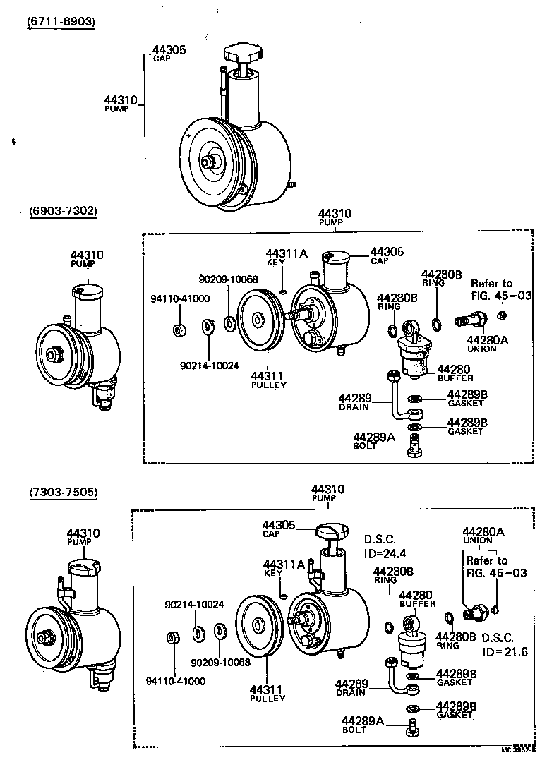 44348-40010 HOSE, RESERVOIR TO OIL PUMP product image