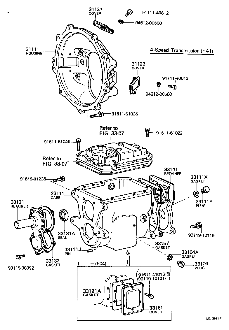 31121-30010 COVER, CLUTCH HOUSING, NO.1 product image