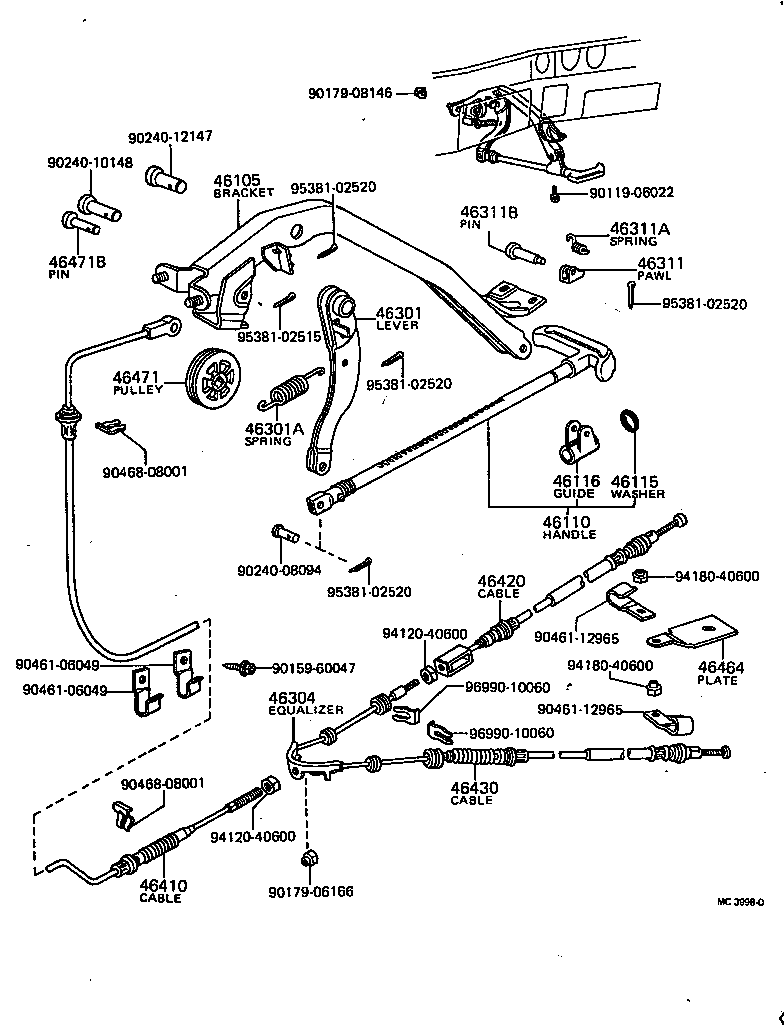 46115-20010 WASHER, PARKING BRAKE PLUNGER product image
