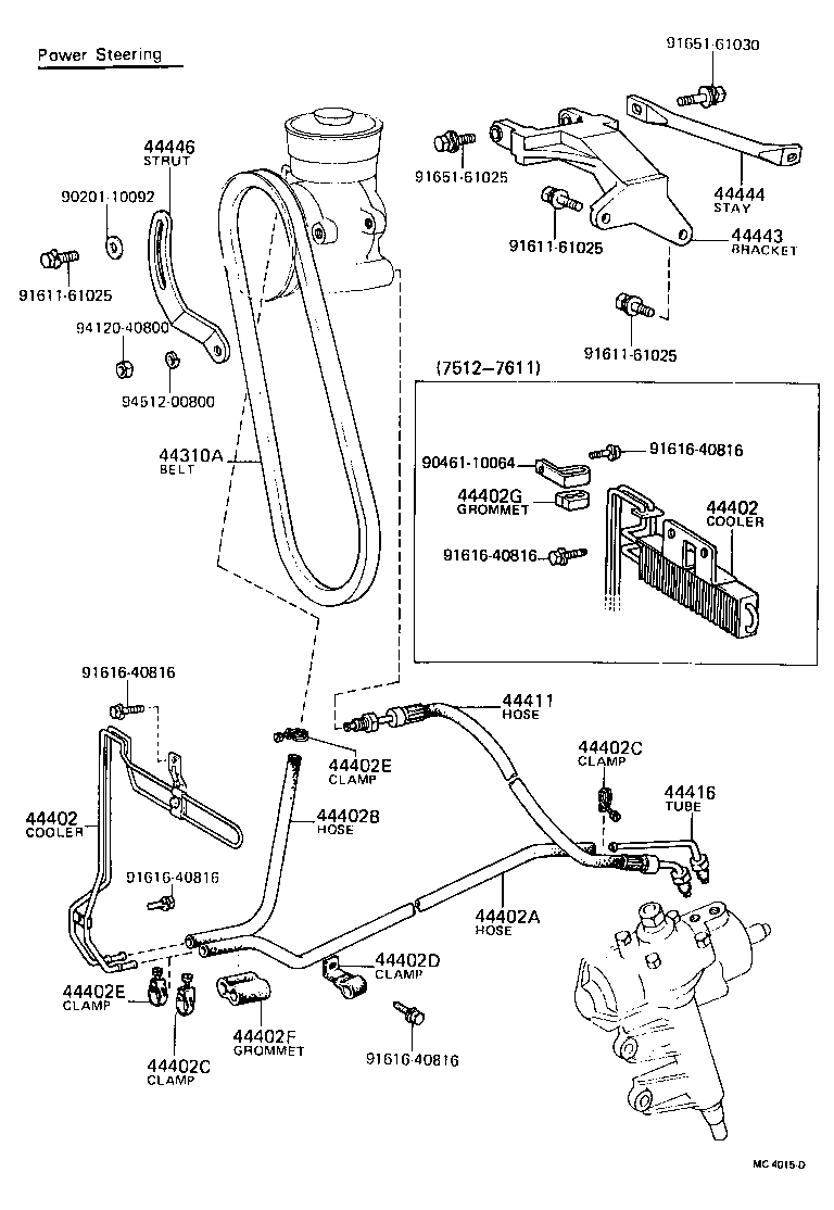 44446-30011 STRUT, ADJUSTING product image
