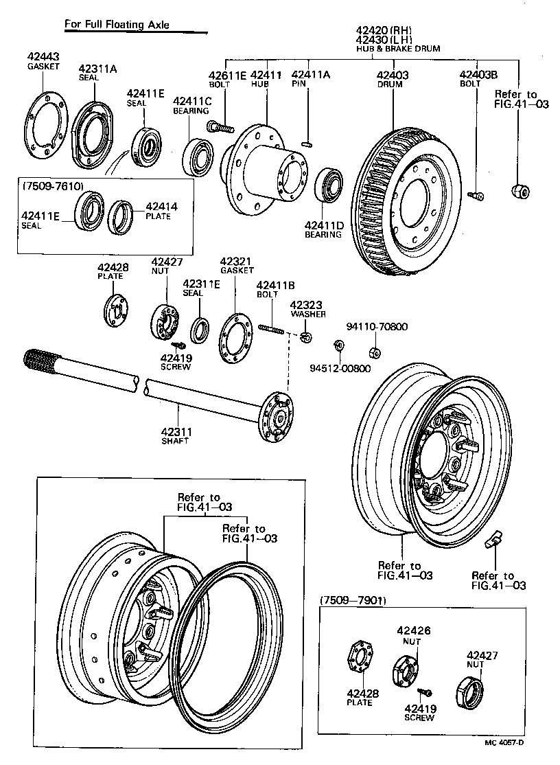 42414-60010 PLATE, REAR AXLE HUB product image