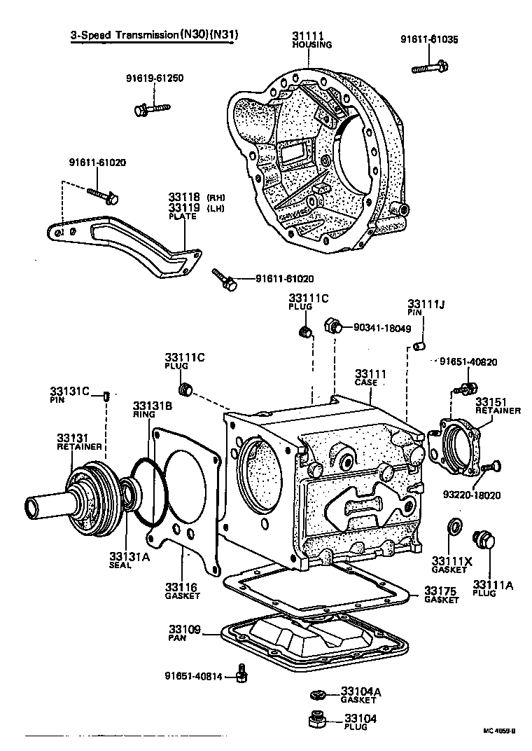 33119-22020 PLATE, STIFFENER, LH(MTM) product image