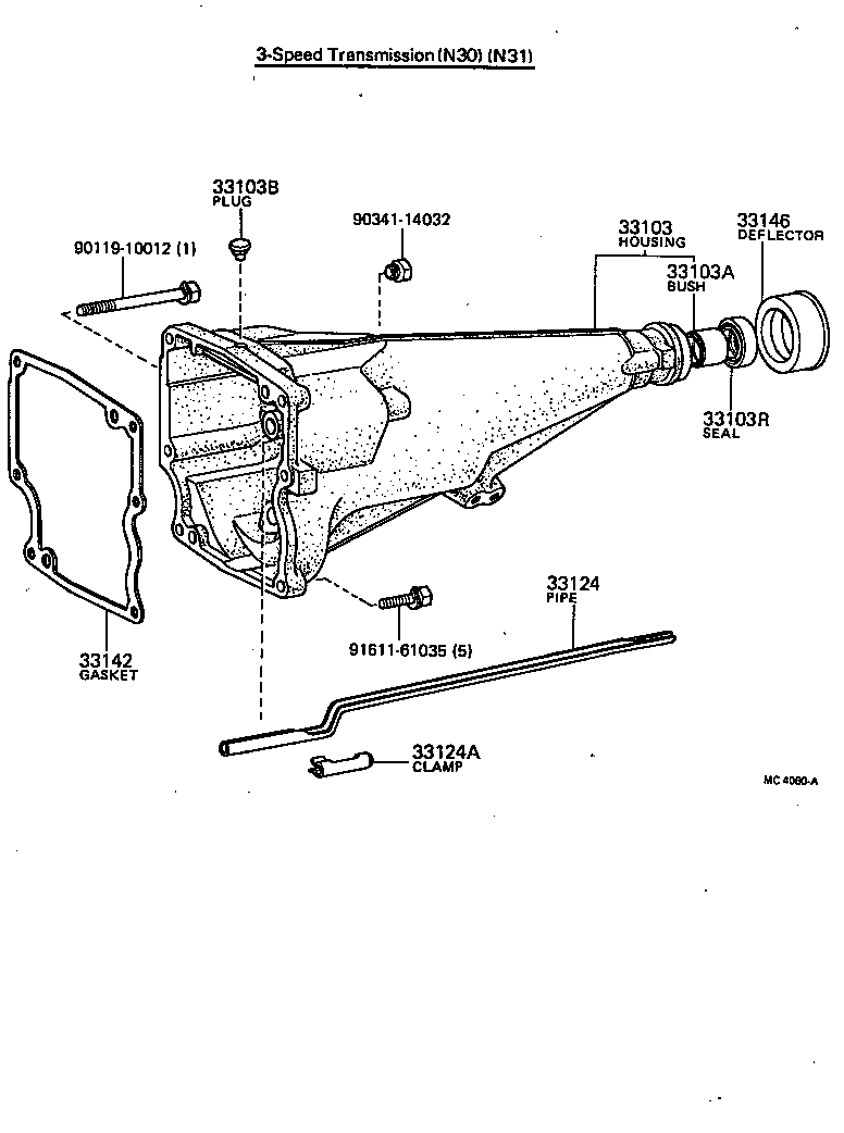 33124-30040 PIPE, OIL RECEIVER(MTM) product image