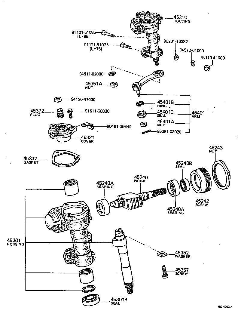 45275-20050 BRACKET, STEERING COLUMN, UPPER product image