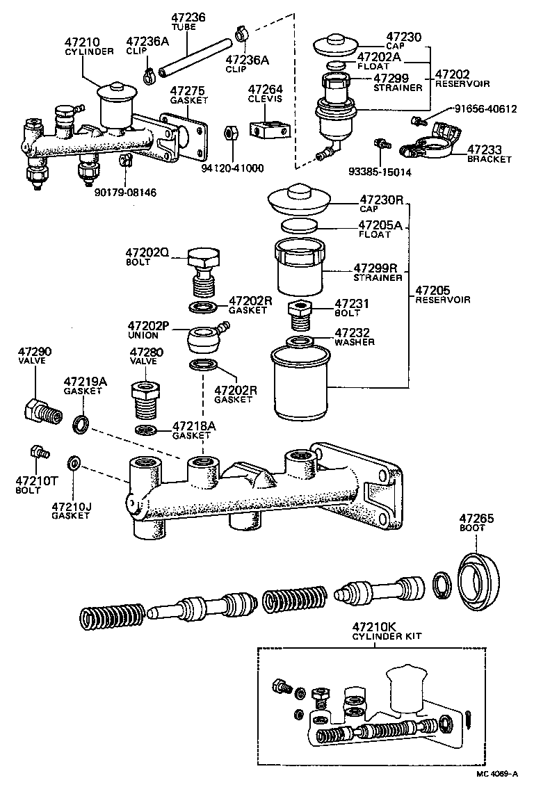47265-14010 BOOT, MASTER CYLINDER product image