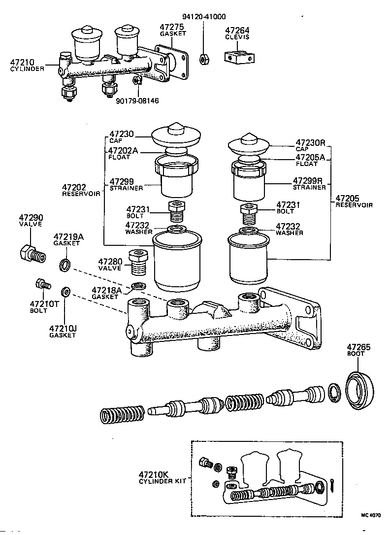 47265-14010 BOOT, MASTER CYLINDER product image