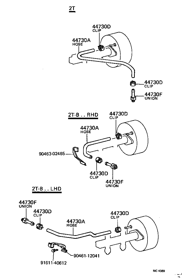44673-25020 GROMMET, CHECK VALVE product image