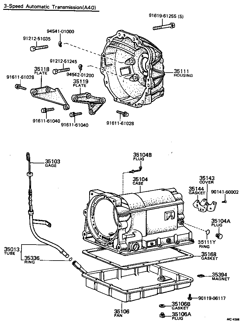 35103-14010 GAGE SUB-ASSY, TRANSMISSION OIL LEVEL product image