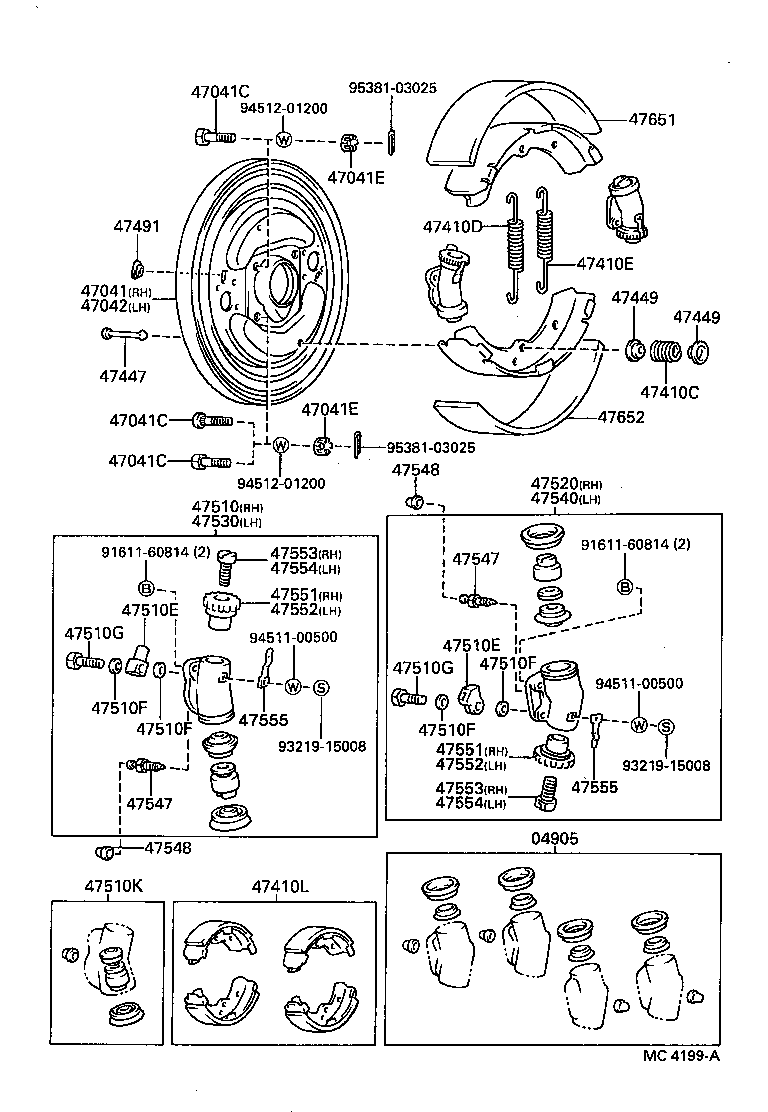 04473-35040 CYLINDER KIT, FRONT WHEEL product image