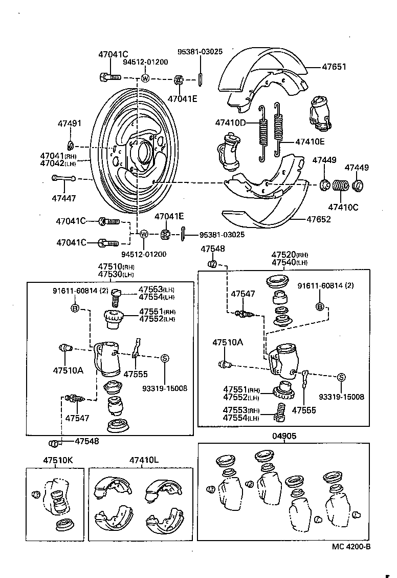 04473-35040 CYLINDER KIT, FRONT WHEEL product image