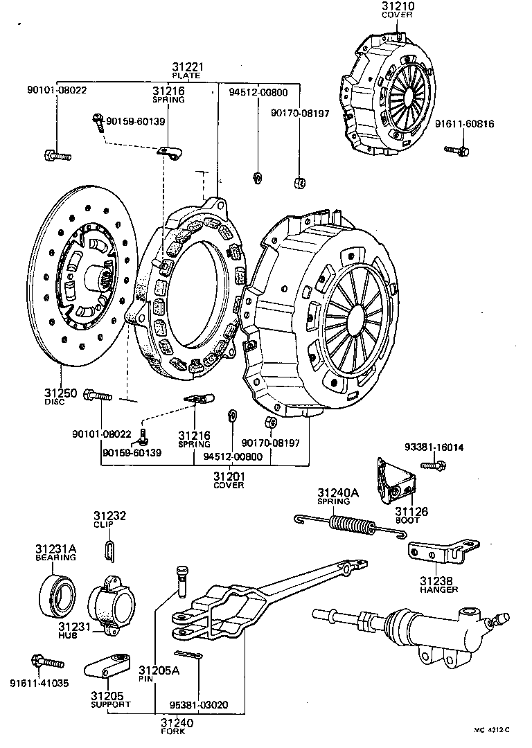 31210-36033 COVER ASSY, CLUTCH product image