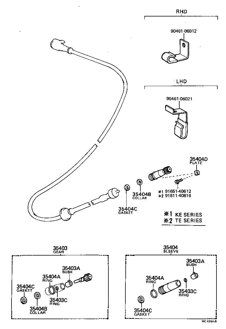 33403-39036 GEAR SUB-ASSY, SPEEDOMETER DRIVEN (ATM) product image